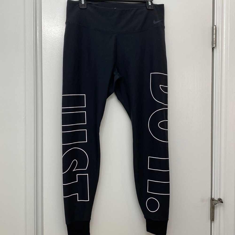 Nike logo just do it leggings dry fit